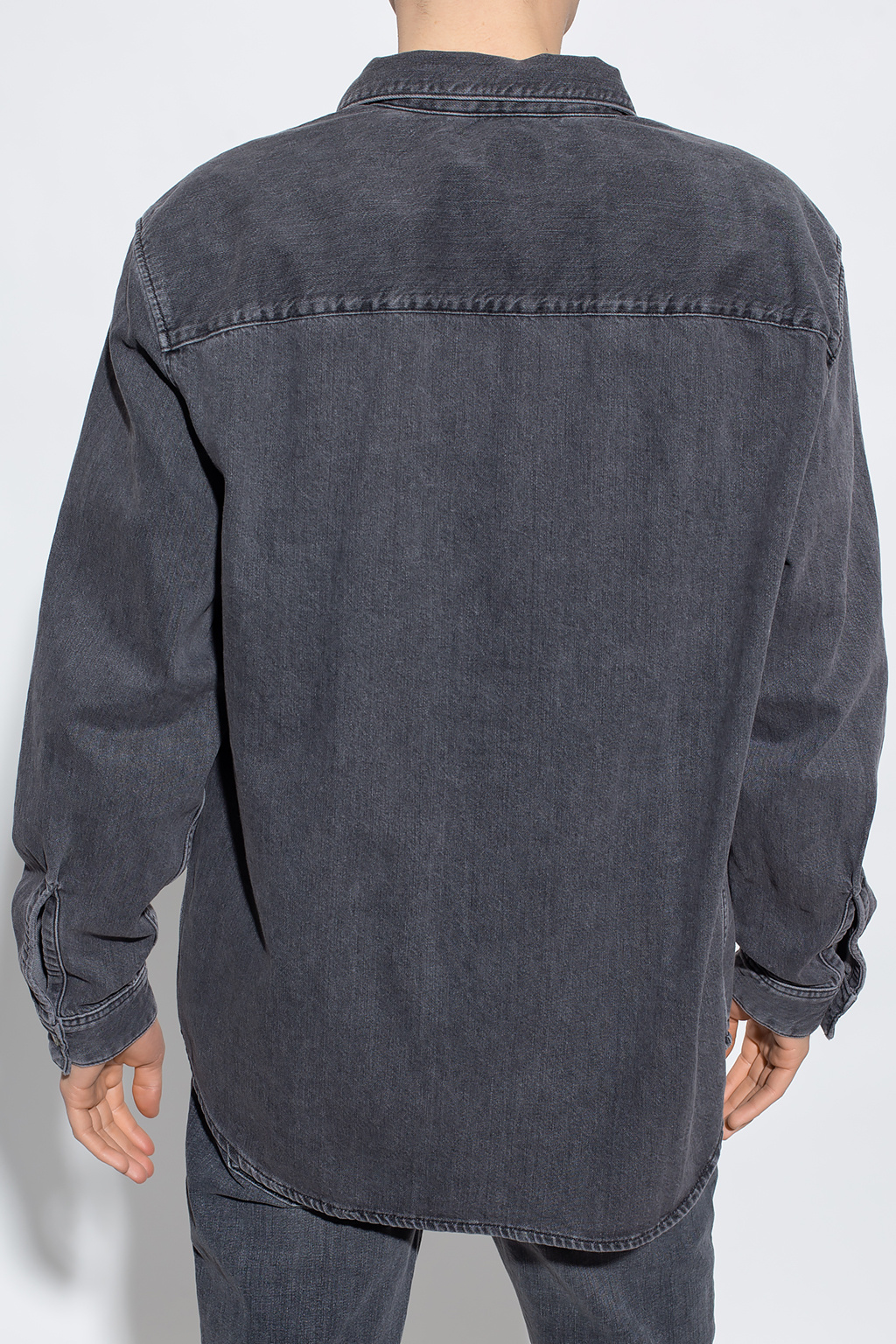 Diesel black deals denim shirt